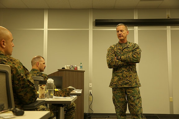 Lt. Gen. Faulkner visits MCLOG, logisticians