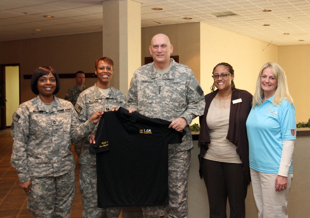 CSA presented Army Strong SHARP shirt