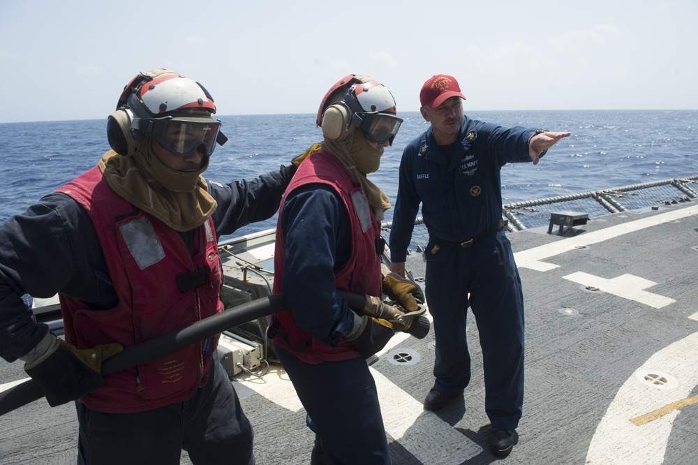 USS Halyburton operations