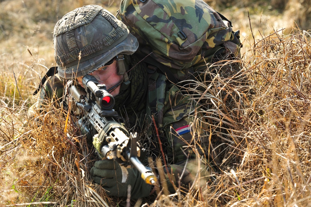 EU Battlegroup 'Rampant Lion' exercise in Grafenwoehr, Germany