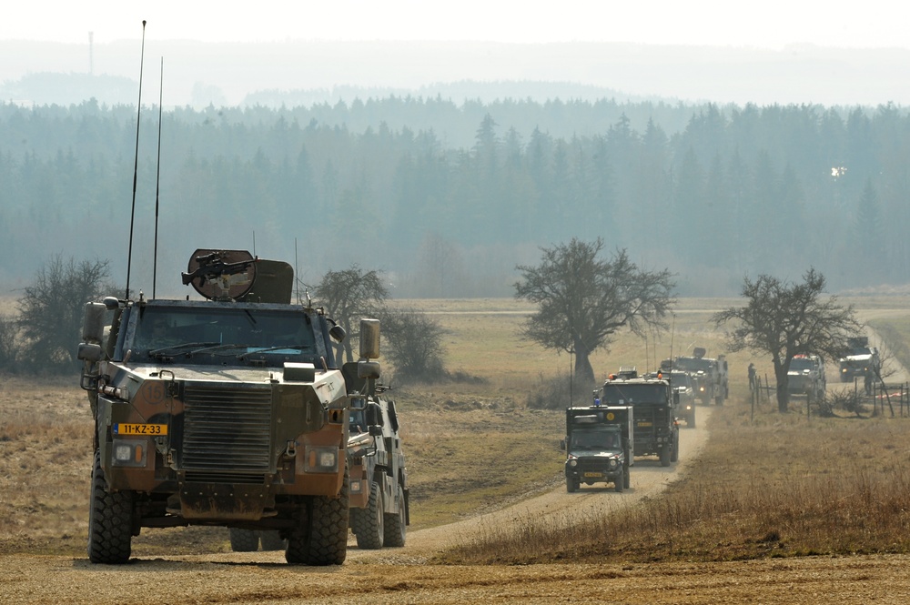 EU Battlegroup 'Rampant Lion' exercise in Grafenwoehr, Germany