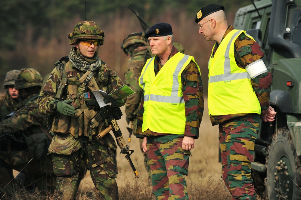 EU Battlegroup 'Rampant Lion' exercise in Grafenwoehr, Germany