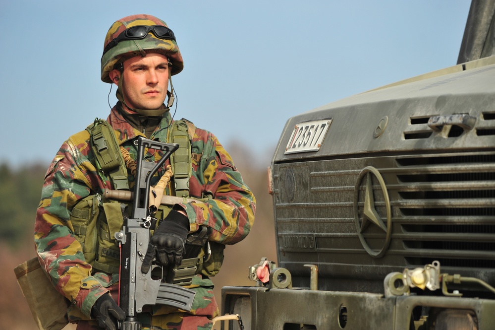 EU Battlegroup 'Rampant Lion' exercise in Grafenwoehr, Germany