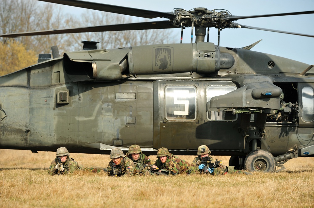 EU Battlegroup 'Rampant Lion' exercise in Grafenwoehr, Germany