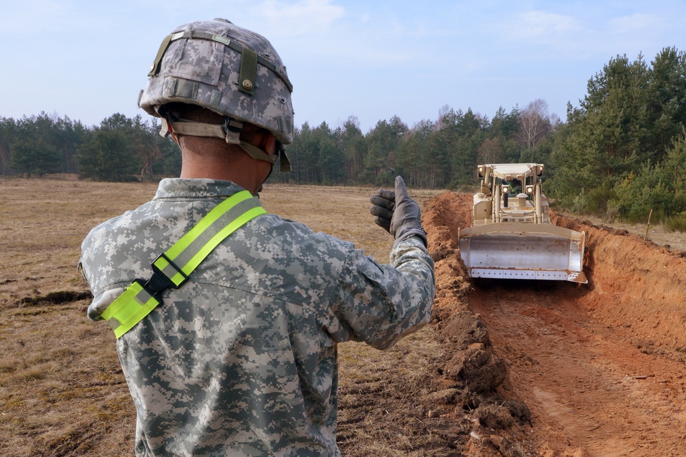 15th Engineer Battalion, 18th Engineer Brigade training exercise, Grafenwoehr, Germany