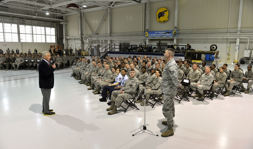 Secretary of Defense delivers remarks at Joint Base Langley-Eustis