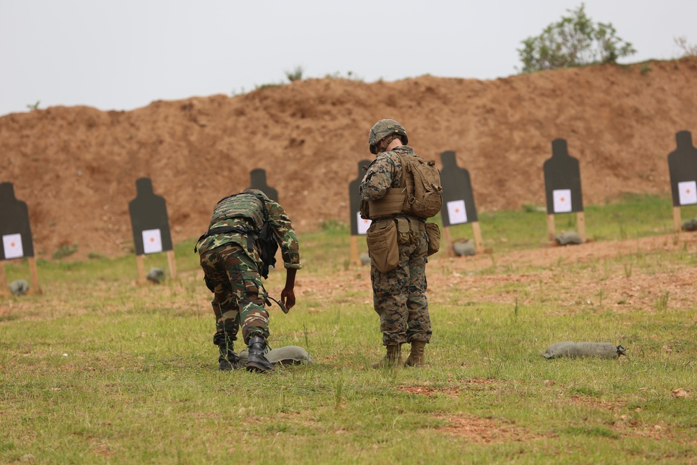 Marines conduct live fire training with Burundi National Defense Force