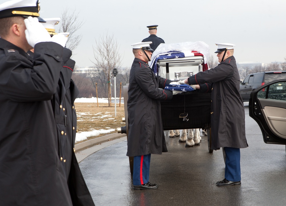 Funeral service for retired Col. Charles Waterhouse