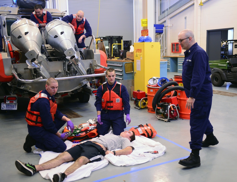 Coast Guard Station Cape May, NJ, conducts first aid training