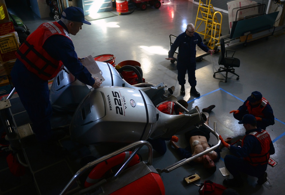 Coast Guard Station Cape May, NJ, conducts first aid training