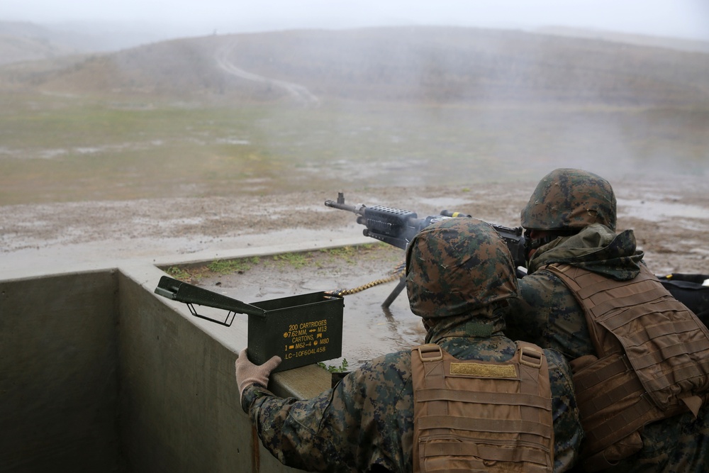 11th MEU Marines lay down lead with crew-served weapons