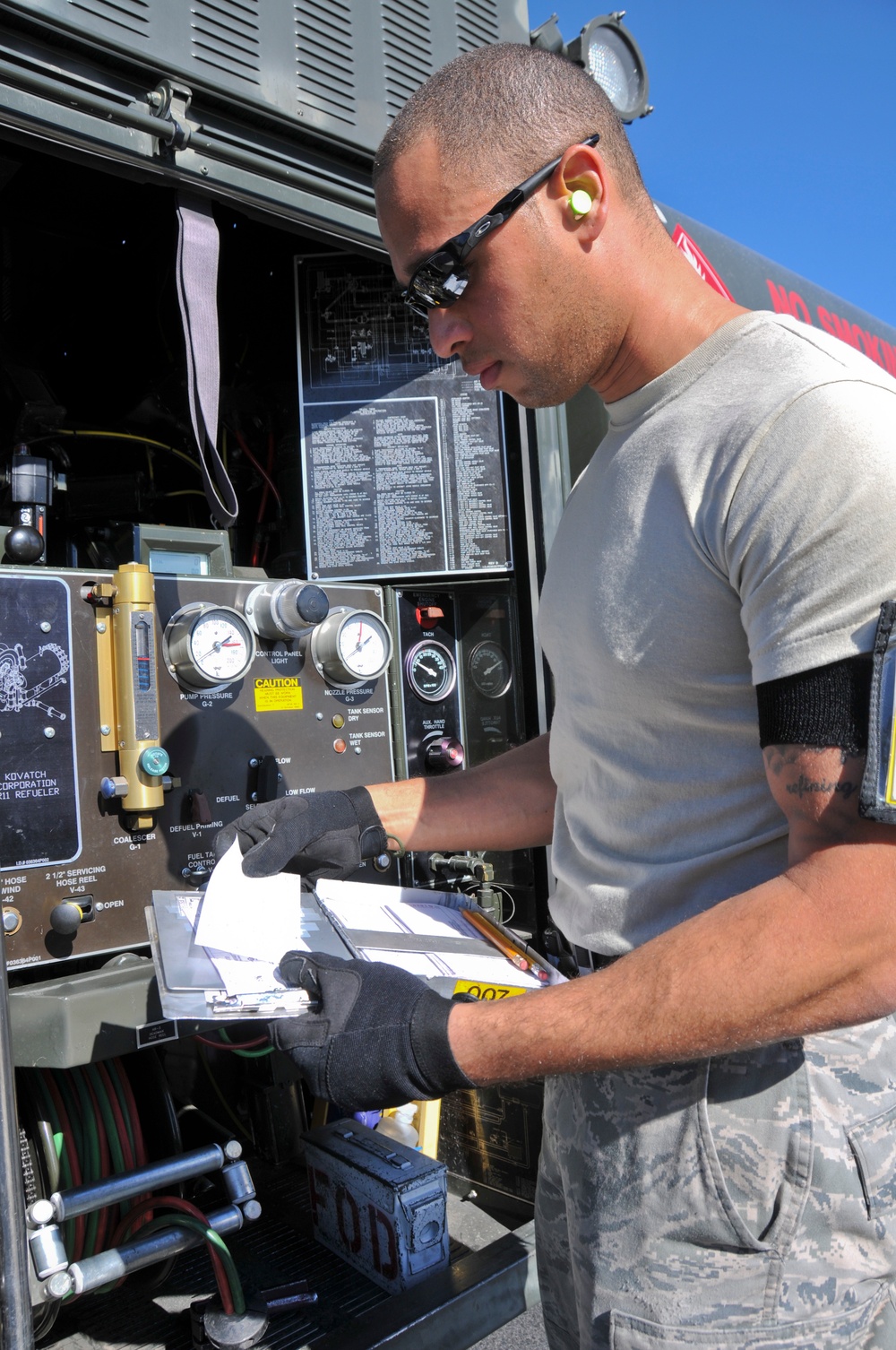 Re-fueling paperwork