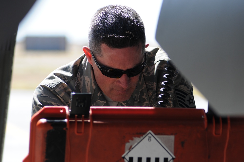 177th flight line operations at Davis-Monthan Air Force Base