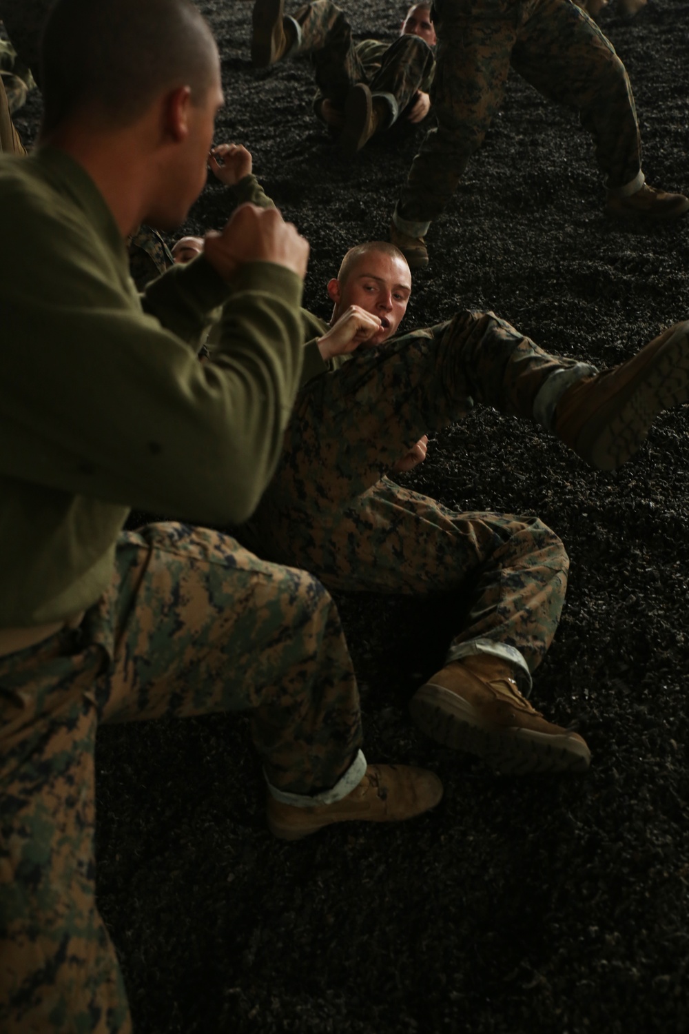 Photo Gallery: Marine recruits partner up for martial arts training on Parris Island