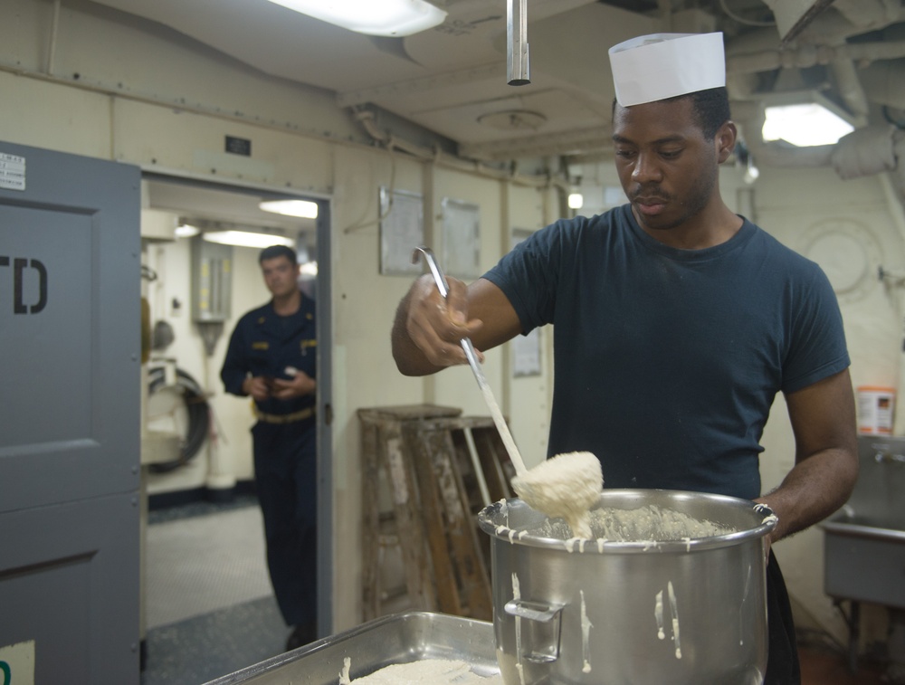 USS Denver galley activity