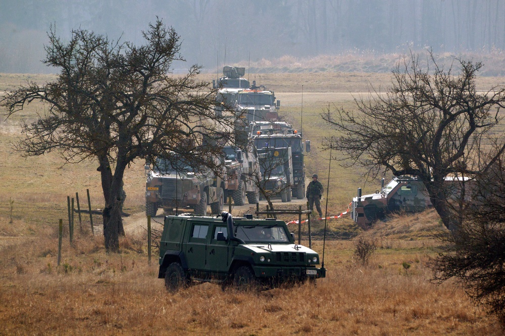 EU Battlegroup 'Rampant Lion' Exercise in Grafenwoehr, Germany