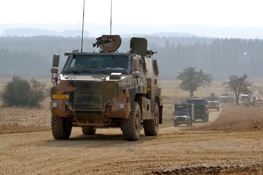 EU Battlegroup 'Rampant Lion' Exercise in Grafenwoehr, Germany