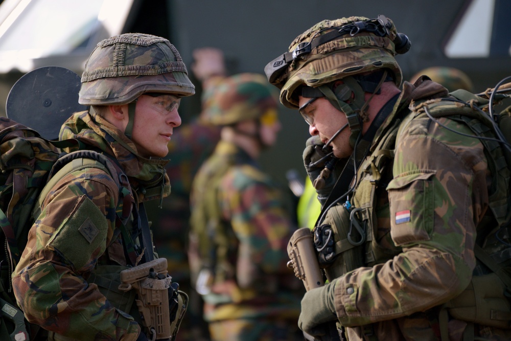EU Battlegroup 'Rampant Lion' Exercise in Grafenwoehr, Germany