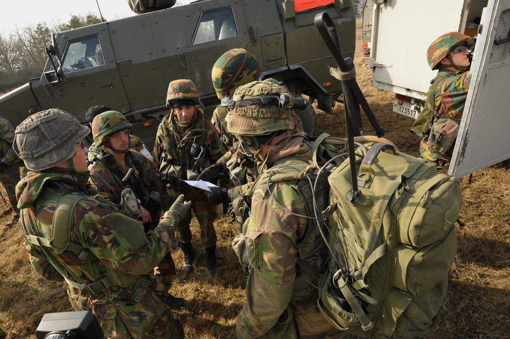 EU Battlegroup 'Rampant Lion' Exercise in Grafenwoehr, Germany