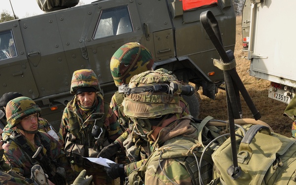 EU Battlegroup 'Rampant Lion' Exercise in Grafenwoehr, Germany