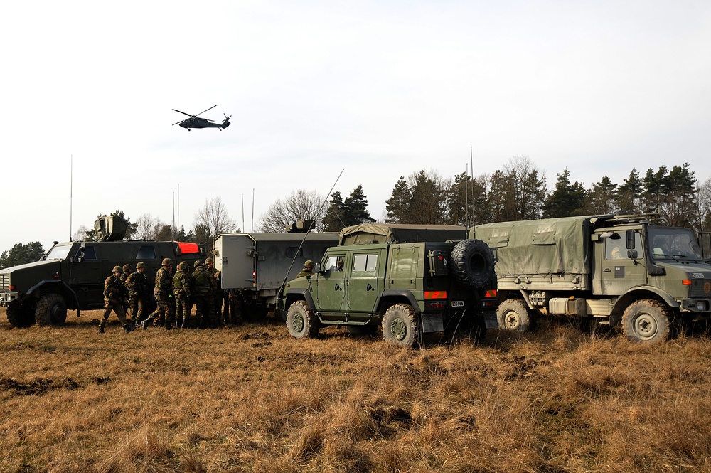 EU Battlegroup 'Rampant Lion' Exercise in Grafenwoehr, Germany