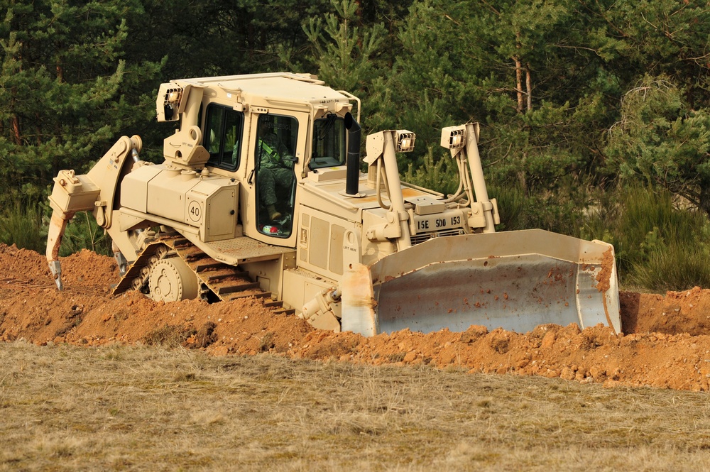 15th Engineer Battalion, 18th Engineer Brigade training exercise, Grafenwoehr, Germany