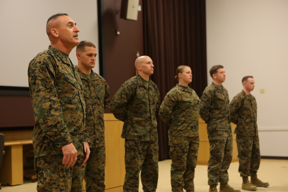 Marines, sailors awarded for outstanding performances