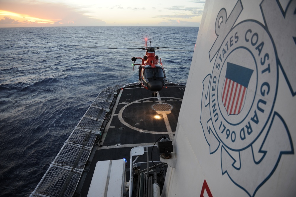 Dauntless at sea