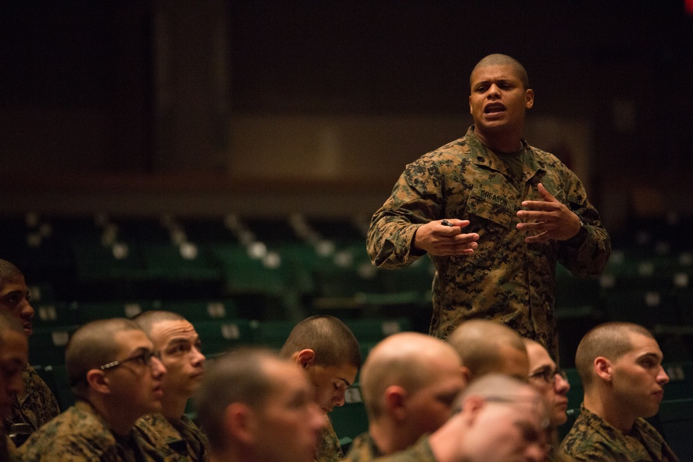 Parris Island recruits learn meaning of being Marine
