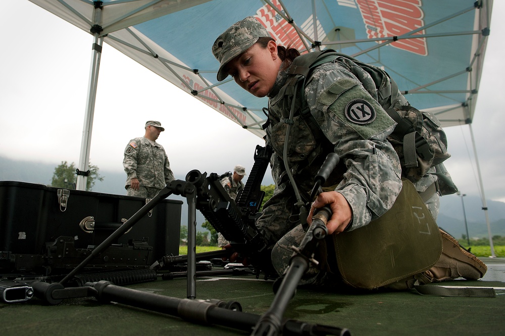 Army Guardsmen, reservists tackle challenges during Best Warrior Competition