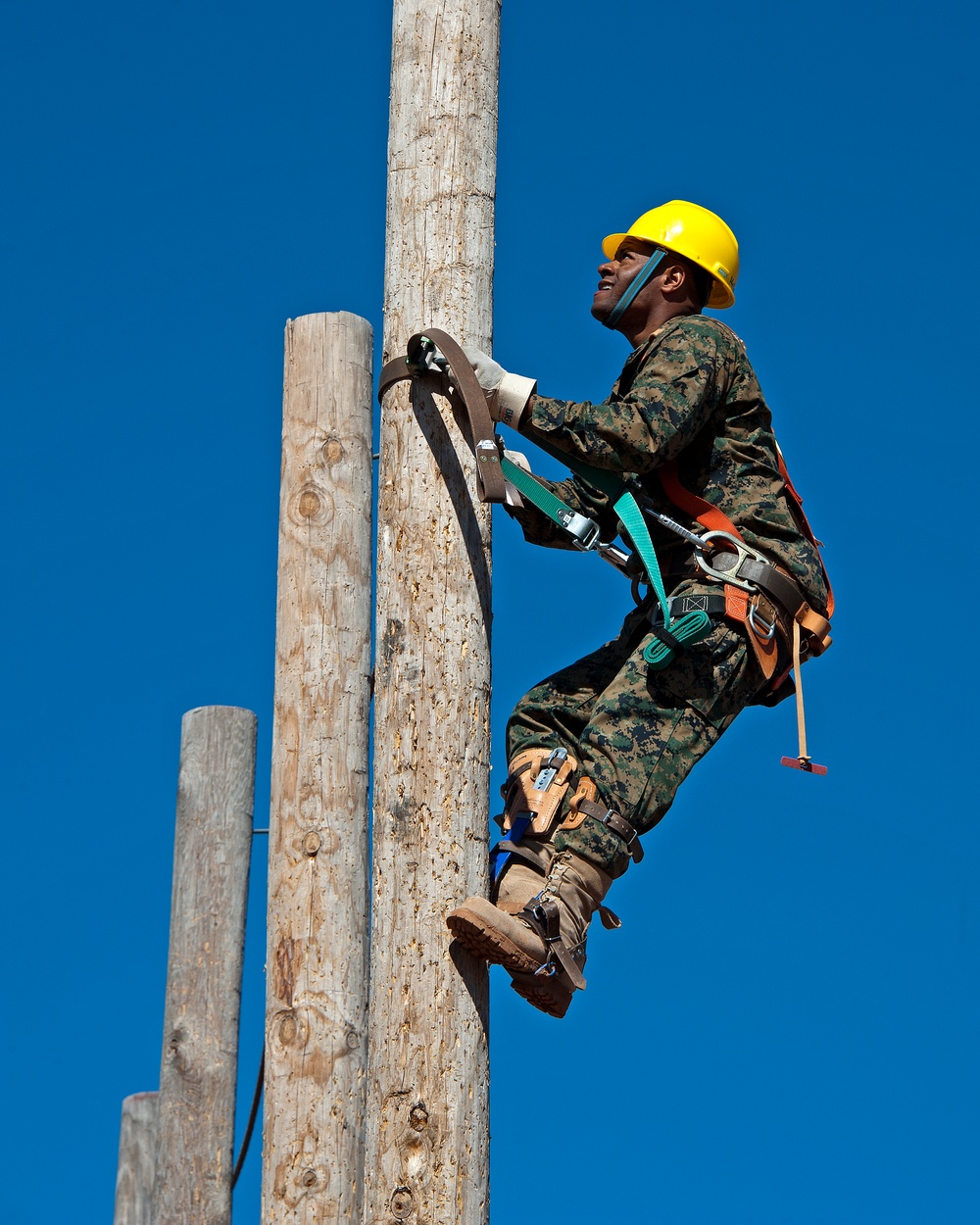 Qualification exercise for a pole rescue