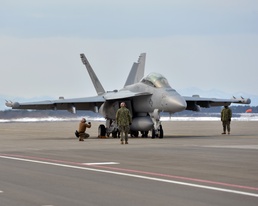 VAQ-132 conducts flight operations at NAF Misawa