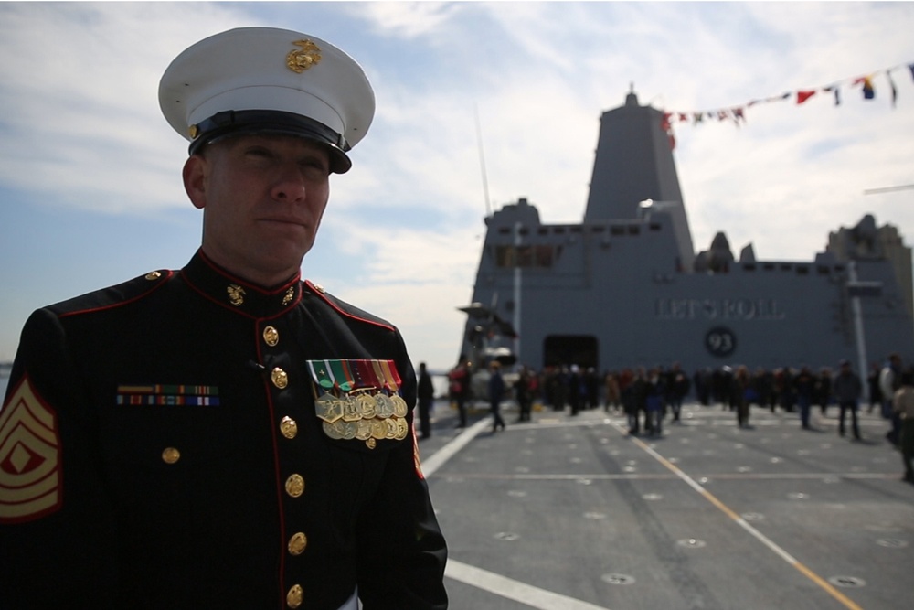 Last of the line: 2nd MLG Marines take part in commissioning of post-9/11 troop transport