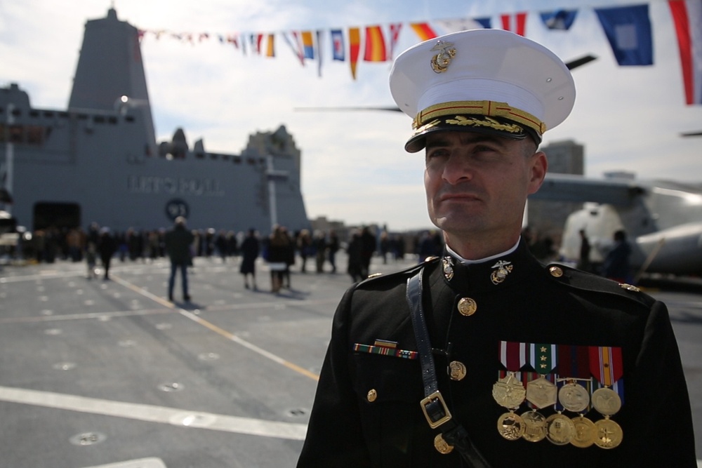 Last of the line: 2nd MLG Marines take part in commissioning of post-9/11 troop transport