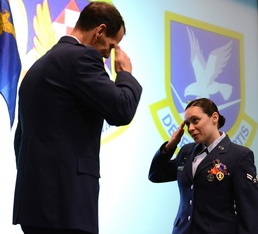 Top Air National Guard officer presents awards to 105th Airlift Wing airmen