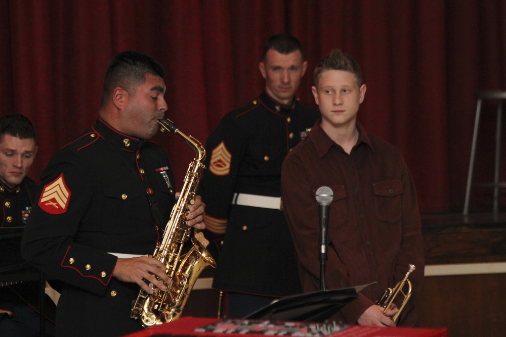 Marine Corps Jazz Ensemble performs at Syosset High School