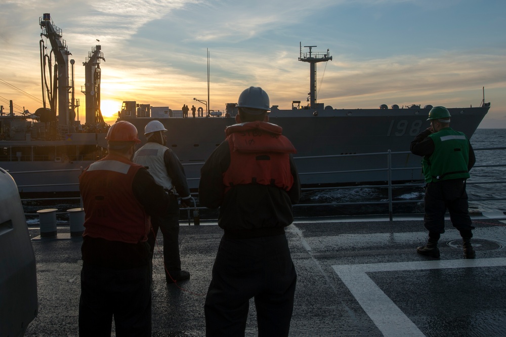 USS Philippine Sea replenishment