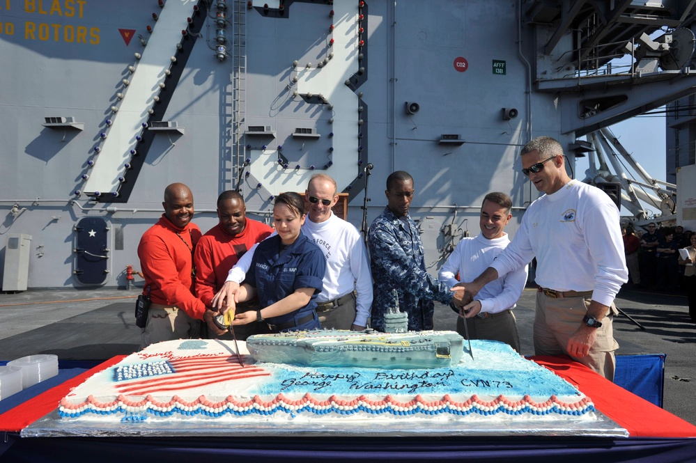 USS George Washington's 19th birthday