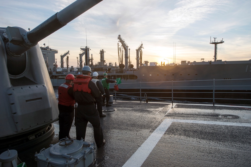 USS Philippine Sea replenishment at sea