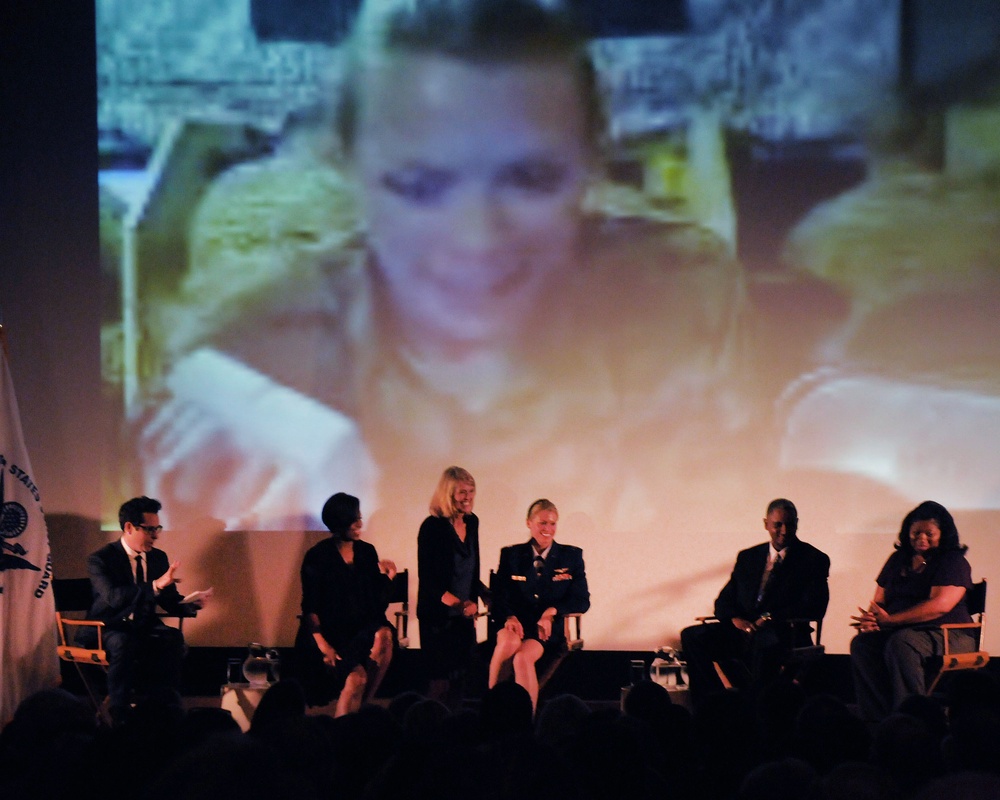 Capt. Kelly Smith participates on a panel for family support with first lady Michelle Obama