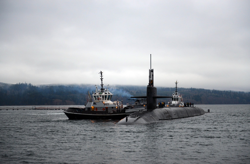 USS Nevada Blue returns home from strategic deterrent patrol