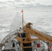 Coast Guard Cutter Hollyhock maintains a track through the ice