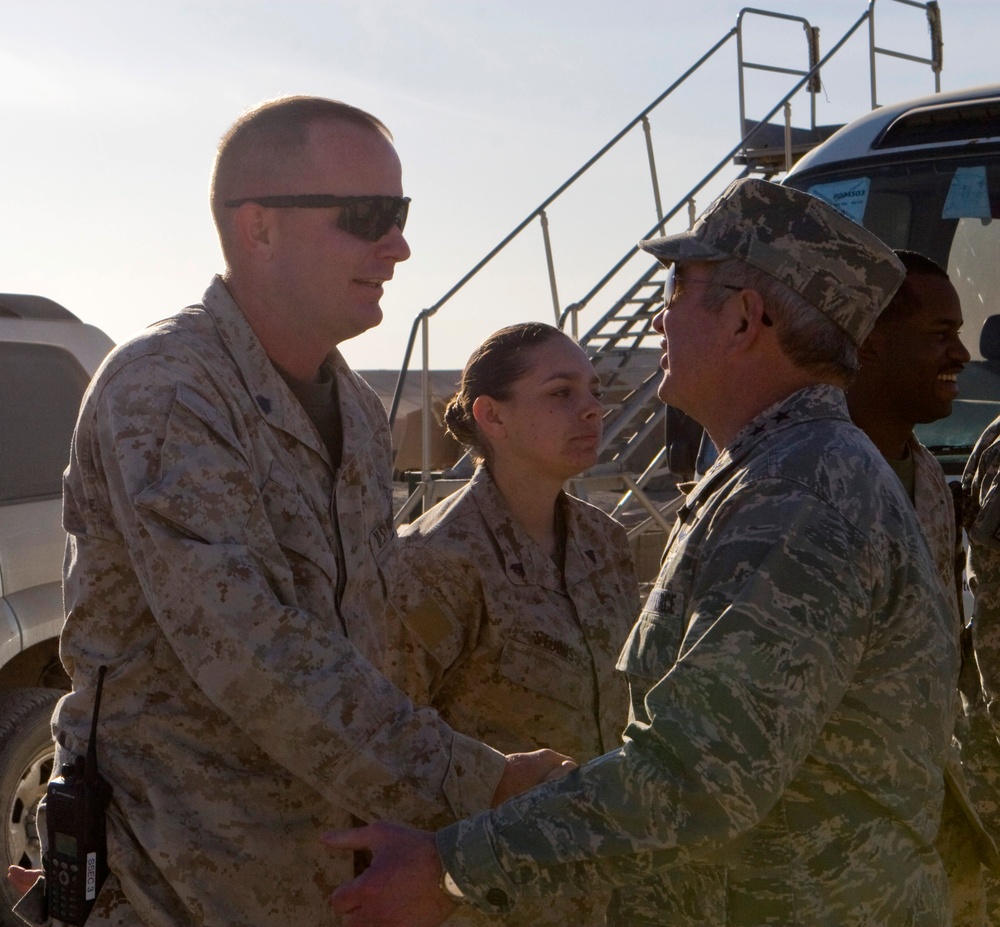 Gen. Duncan McNabb visits troops in Afghanistan