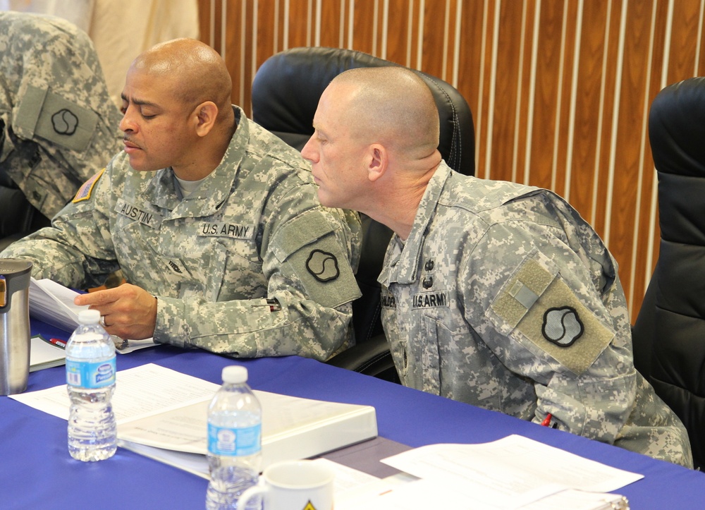 Soldiers compete at the 19th ESC quarterly board