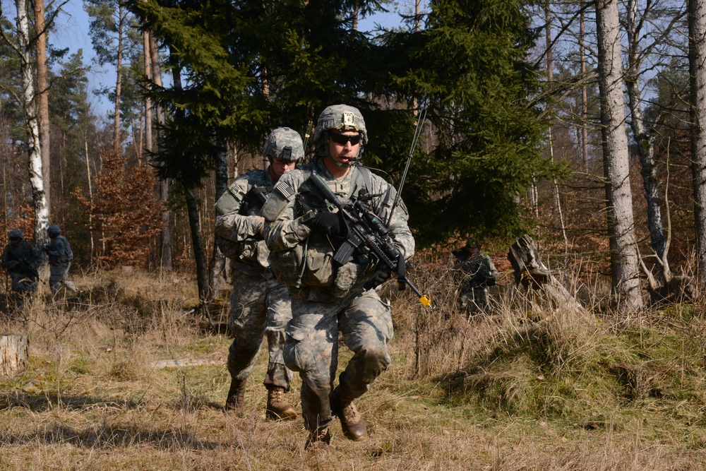 1-91 Cavalry Infantry dismounted platoon live fire excercise