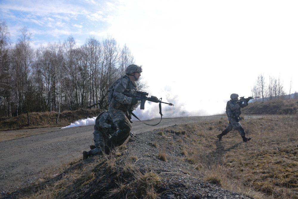 1-91 Cavalry Infantry Dismounted Platoon Live Fire Excercise