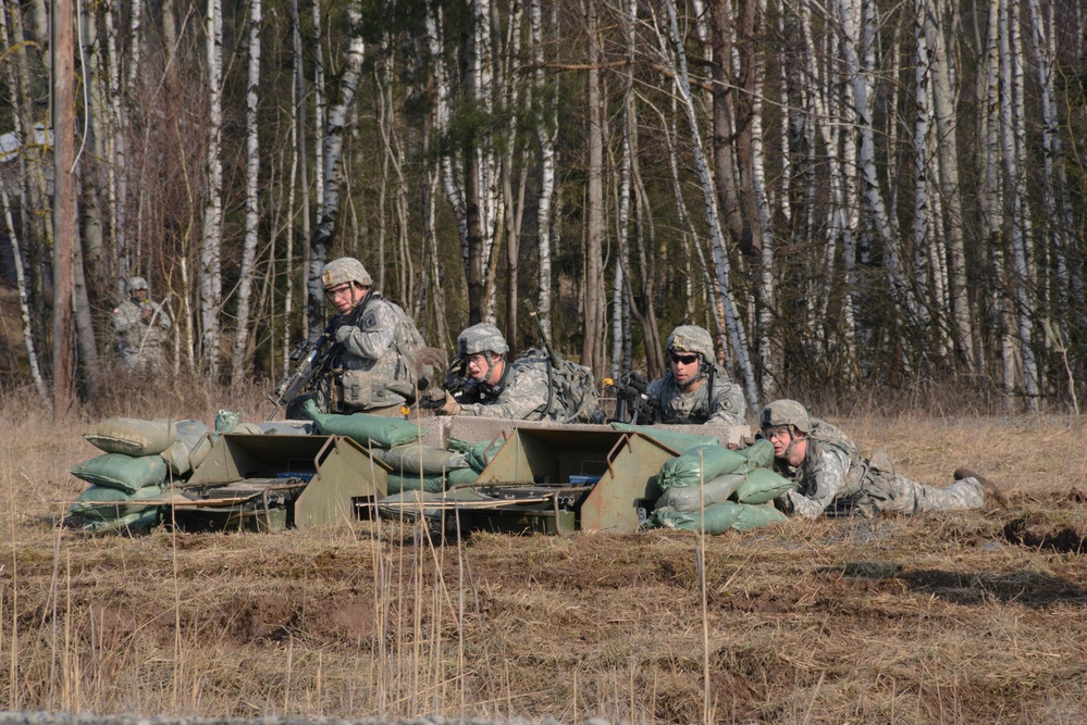 1-91 Cavalry Infantry Dismounted Platoon Live Fire Excercise