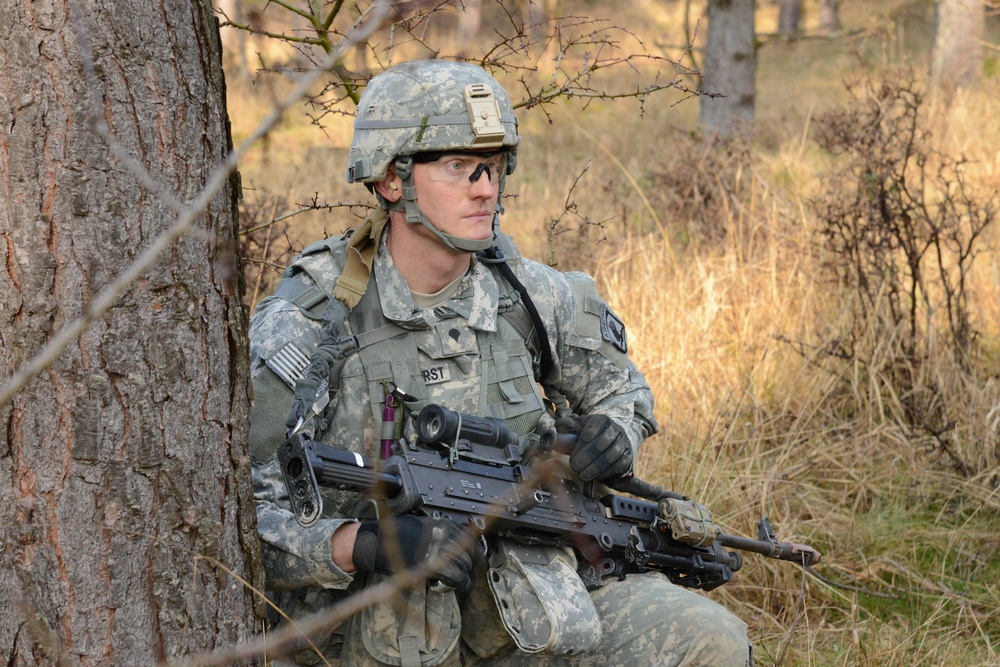 DVIDS - Images - 1-91 Cavalry dismounted patrol live fire exercise ...