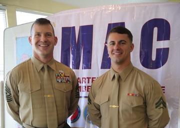 Marine recognized for volunteer service to community