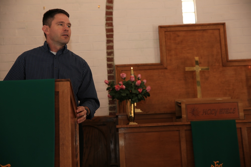 Chaplain reconnects with community